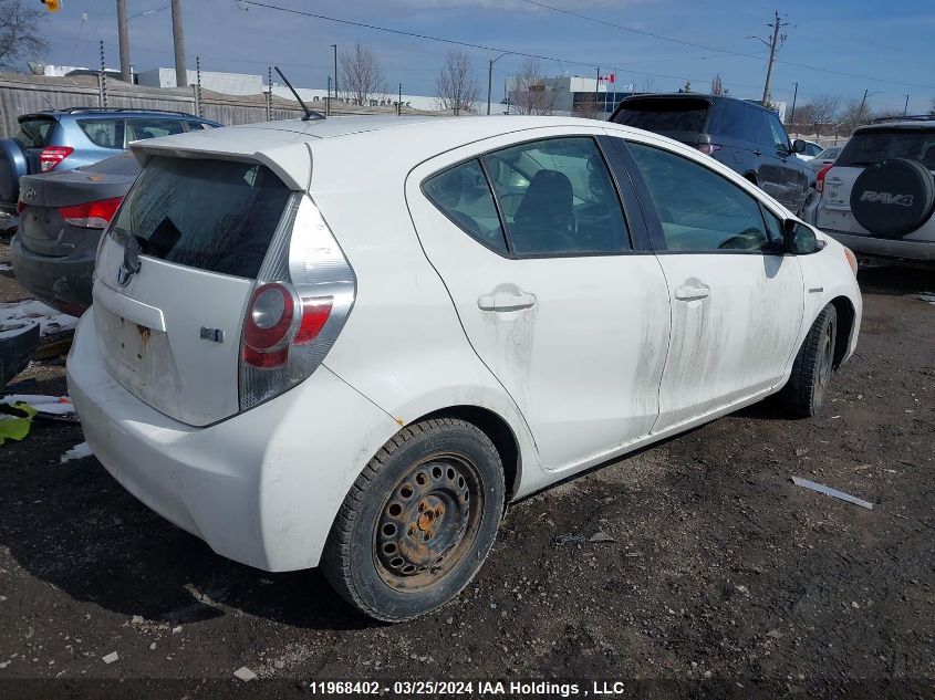 2012 Toyota Prius VIN: JTDKDTB3XC1001080 Lot: 50614144