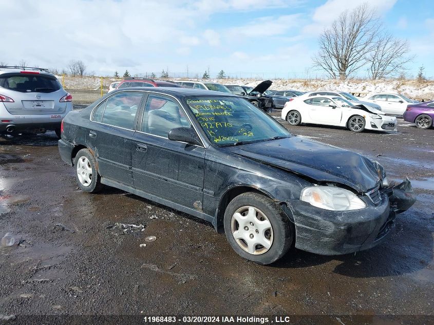 2000 Honda Civic VIN: 2HGEJ6686YH927970 Lot: 11968483