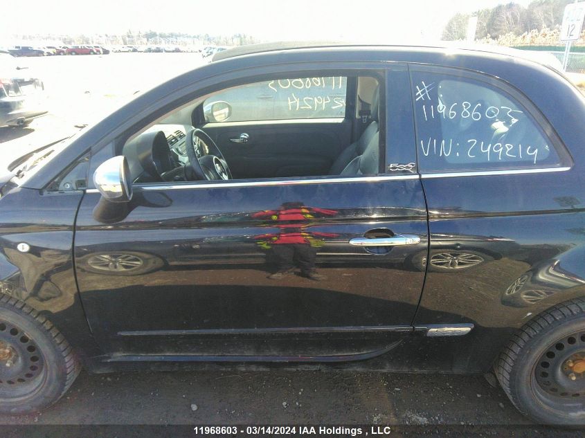 2014 Fiat 500C Lounge VIN: 3C3CFFER6ET249214 Lot: 11968603