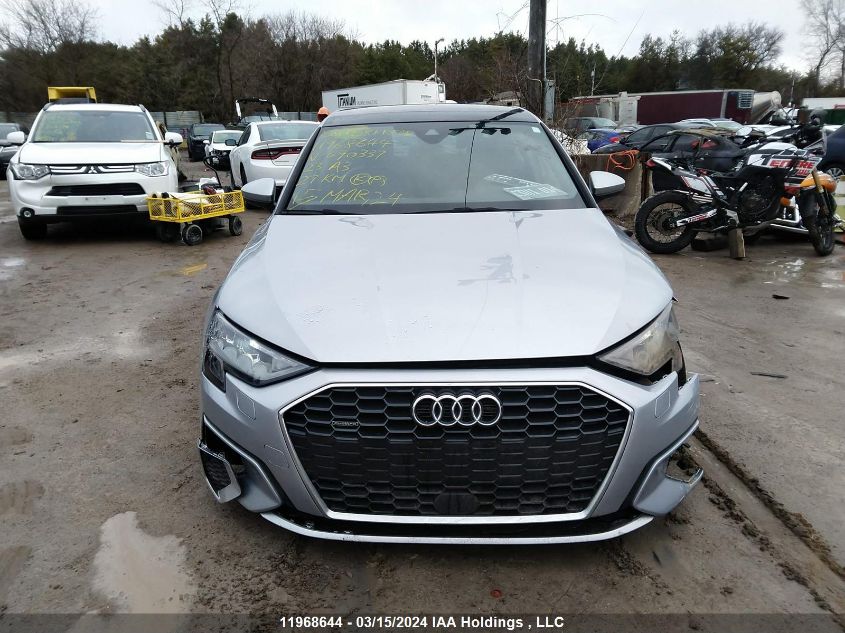 2023 Audi A3 Sedan VIN: WAUGUCGY8PA090337 Lot: 11968644