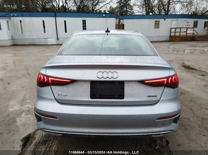 2023 Audi A3 Sedan VIN: WAUGUCGY8PA090337 Lot: 11968644