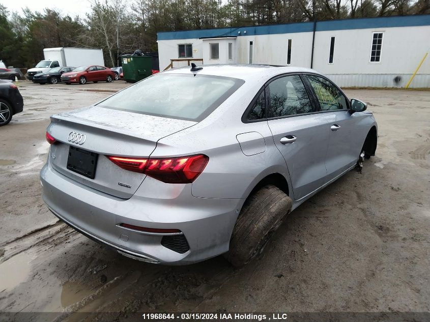 2023 Audi A3 Sedan VIN: WAUGUCGY8PA090337 Lot: 11968644