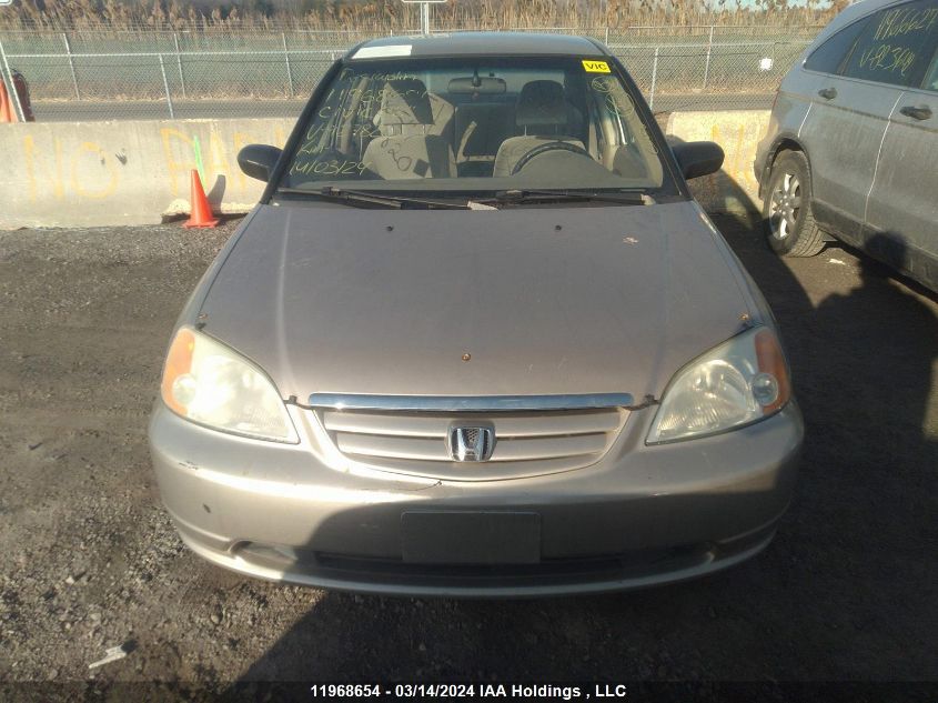 2002 Honda Civic Dx VIN: 2HGES16432H927820 Lot: 48001984