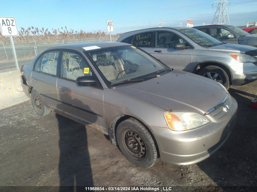 2002 Honda Civic Dx VIN: 2HGES16432H927820 Lot: 48001984