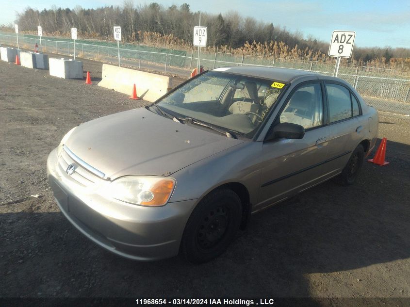 2002 Honda Civic Dx VIN: 2HGES16432H927820 Lot: 48001984