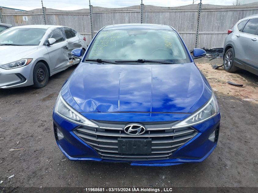 2019 Hyundai Elantra VIN: KMHD84LF6KU807681 Lot: 11968681