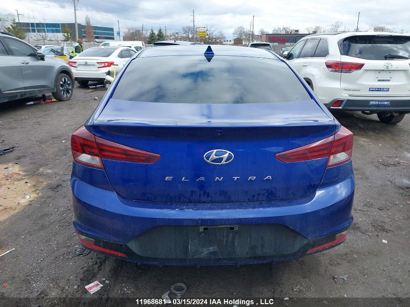 2019 Hyundai Elantra VIN: KMHD84LF6KU807681 Lot: 11968681