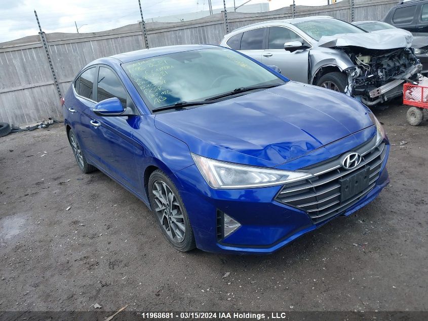 2019 Hyundai Elantra VIN: KMHD84LF6KU807681 Lot: 11968681