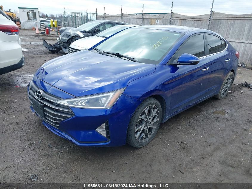 2019 Hyundai Elantra VIN: KMHD84LF6KU807681 Lot: 11968681
