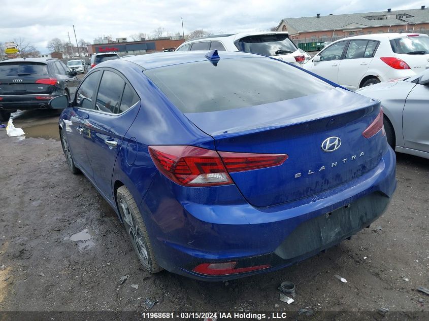 2019 Hyundai Elantra VIN: KMHD84LF6KU807681 Lot: 11968681