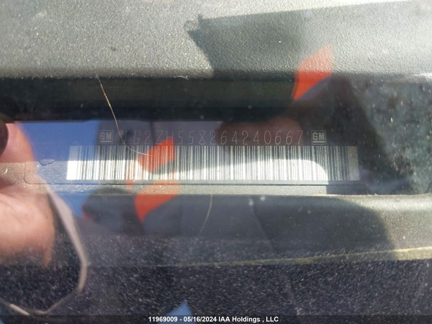 2006 Pontiac G6 Gt VIN: 1G2ZH558264240667 Lot: 11969009