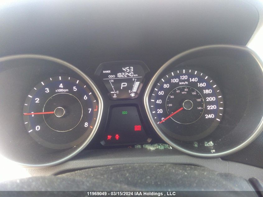 2013 Hyundai Elantra VIN: 5NPDH4AE6DH351743 Lot: 11969049