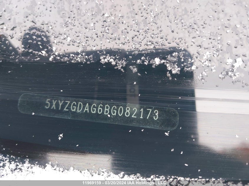 2011 Hyundai Santa Fe Gl 3.5/Gl 3.5 Sport VIN: 5XYZGDAG6BG082173 Lot: 11969159