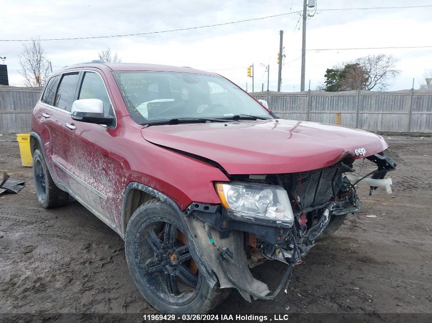 2012 Jeep Grand Cherokee Overland VIN: 1C4RJFCGXCC155187 Lot: 11969429