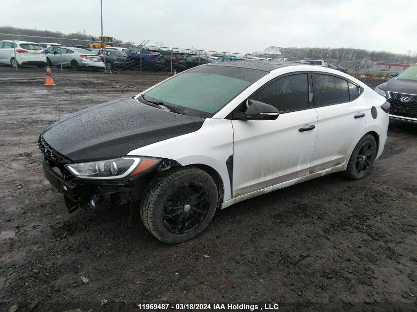 2018 Hyundai Elantra VIN: KMHD84LF1JU654545 Lot: 11969487