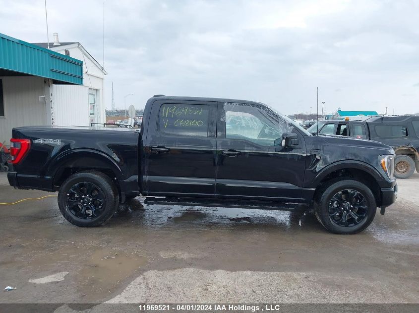 2023 Ford F150 Supercrew VIN: 1FTFW1E51PFC68100 Lot: 11969521