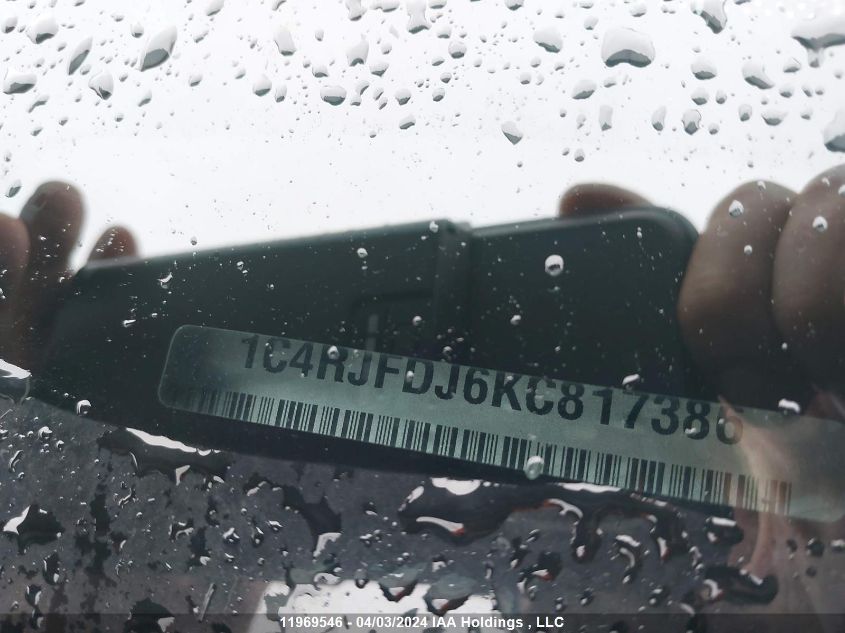 2019 Jeep Grand Cherokee Srt-8 VIN: 1C4RJFDJ6KC817386 Lot: 11969546