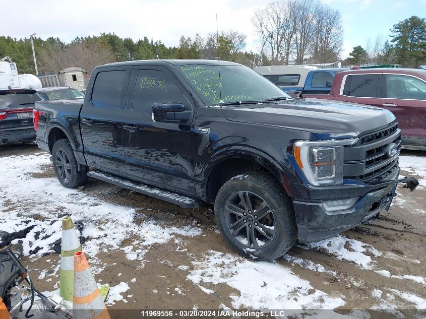 2021 Ford F-150 Lariat VIN: 1FTEW1EP1MFA79598 Lot: 11969556