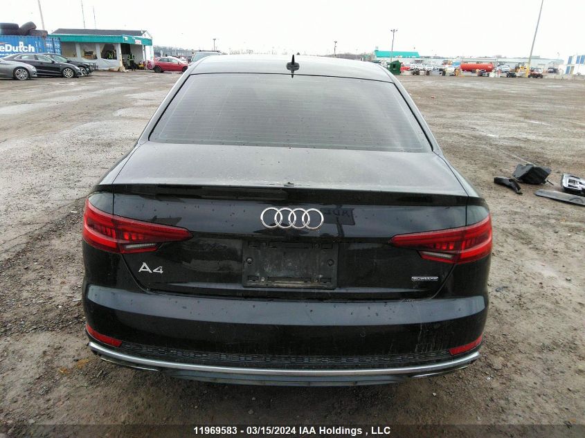 2019 Audi A4 VIN: WAUENAF44KA102693 Lot: 11969583