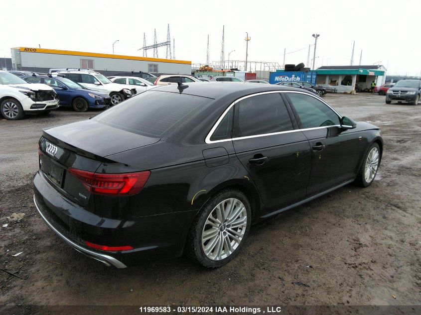 2019 Audi A4 VIN: WAUENAF44KA102693 Lot: 11969583