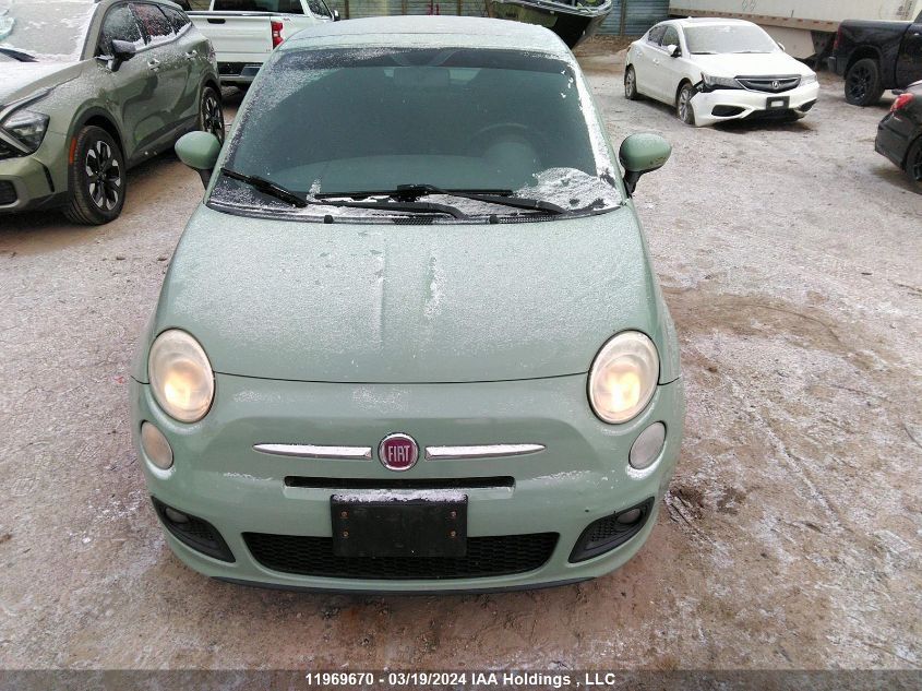 2012 Fiat 500 Sport VIN: 3C3CFFBR2CT169264 Lot: 11969670