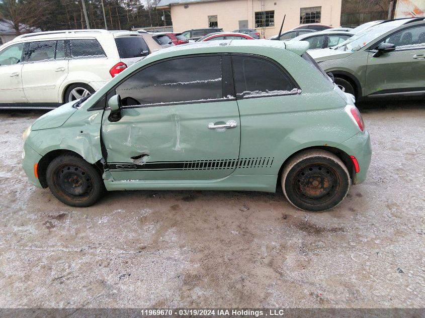 2012 Fiat 500 Sport VIN: 3C3CFFBR2CT169264 Lot: 11969670