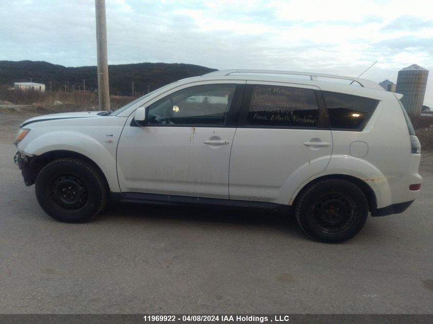 2009 Mitsubishi Outlander VIN: JA4MT41X09Z607448 Lot: 11969922