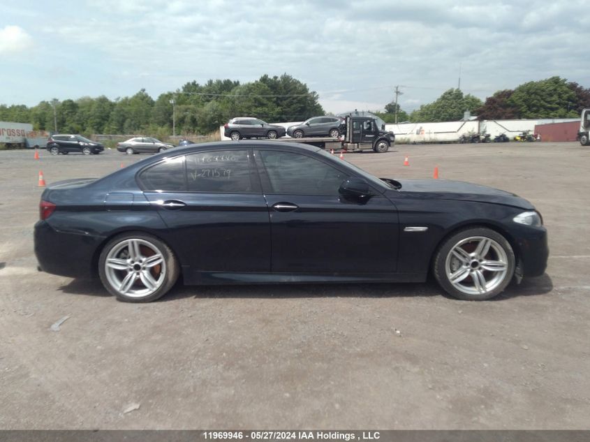 2013 BMW 550I VIN: WBAFR9C51DC271579 Lot: 11969946