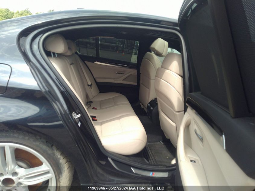 2013 BMW 550I VIN: WBAFR9C51DC271579 Lot: 11969946