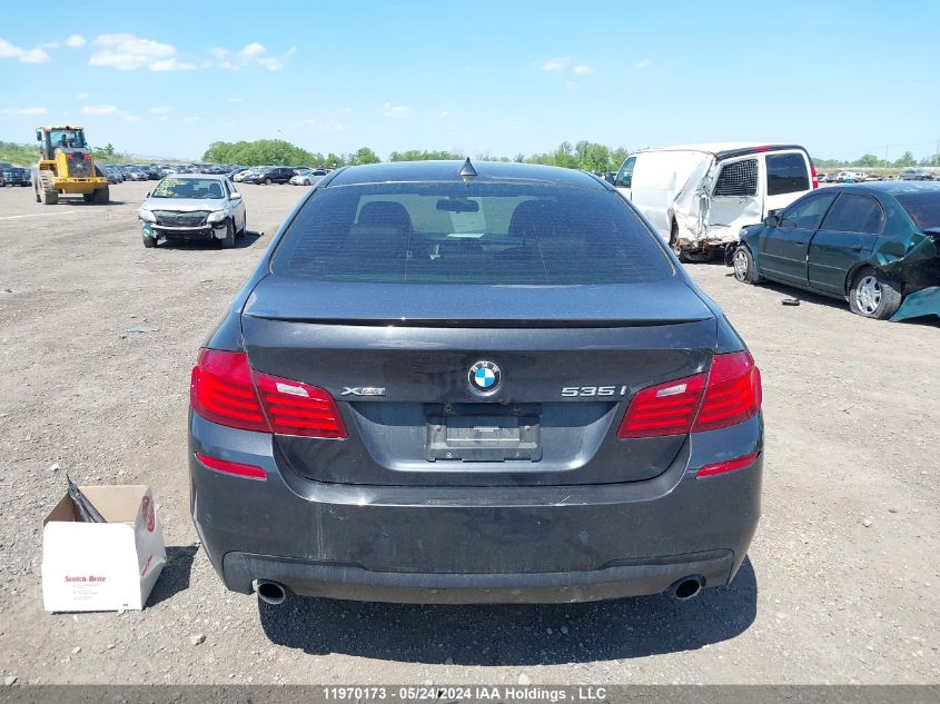 2014 BMW 5 Series VIN: WBA5B3C55ED539851 Lot: 11970173