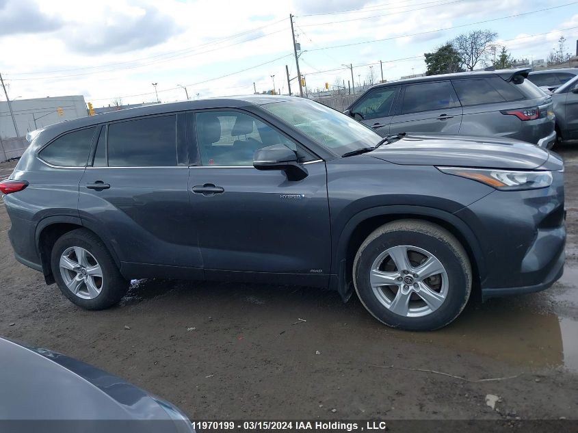 2021 Toyota Highlander Hybrid Le VIN: 5TDBBRCH1MS515147 Lot: 11970199