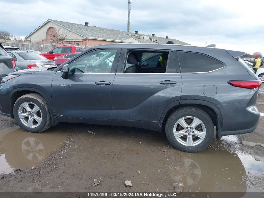 2021 Toyota Highlander Hybrid Le VIN: 5TDBBRCH1MS515147 Lot: 11970199