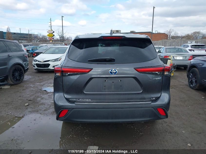 2021 Toyota Highlander Hybrid Le VIN: 5TDBBRCH1MS515147 Lot: 11970199
