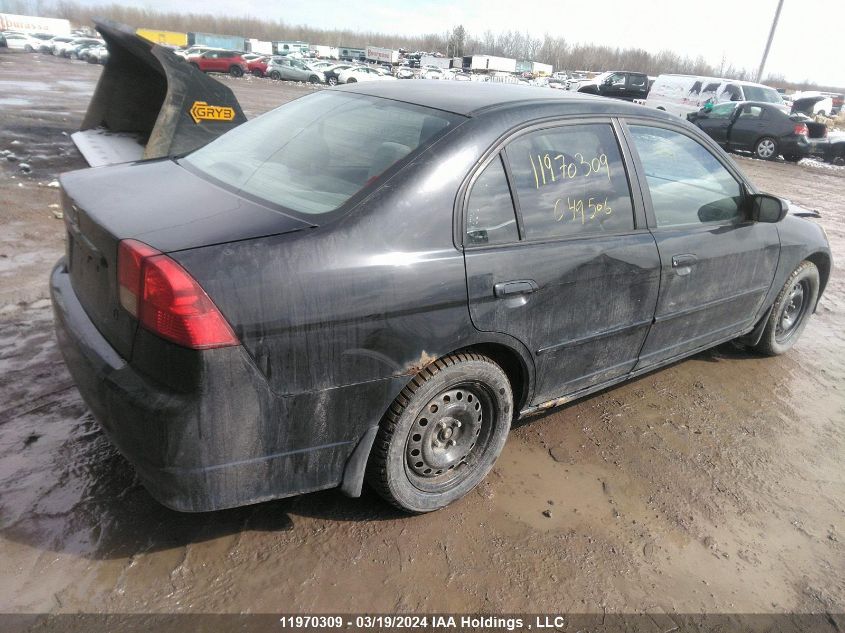 2005 Honda Civic Lx VIN: 2HGES16635H049506 Lot: 47926694