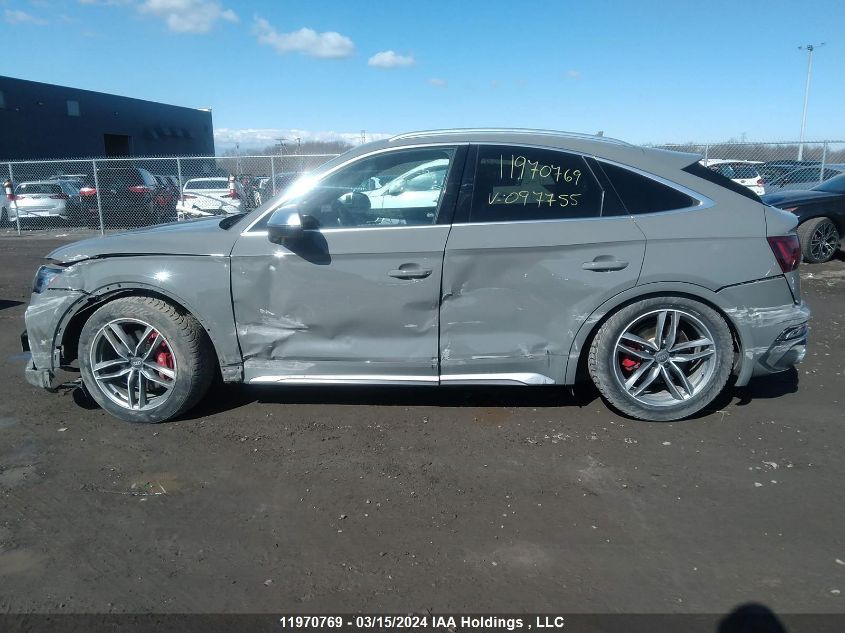 2021 Audi Sq5 Sportback VIN: WA134AFY7M2097755 Lot: 11970769