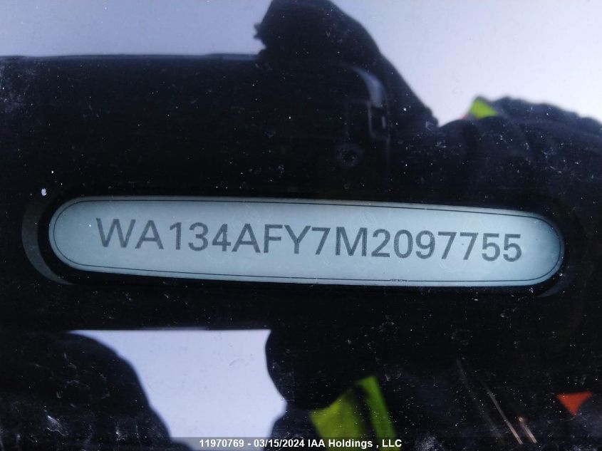 2021 Audi Sq5 Sportback VIN: WA134AFY7M2097755 Lot: 11970769