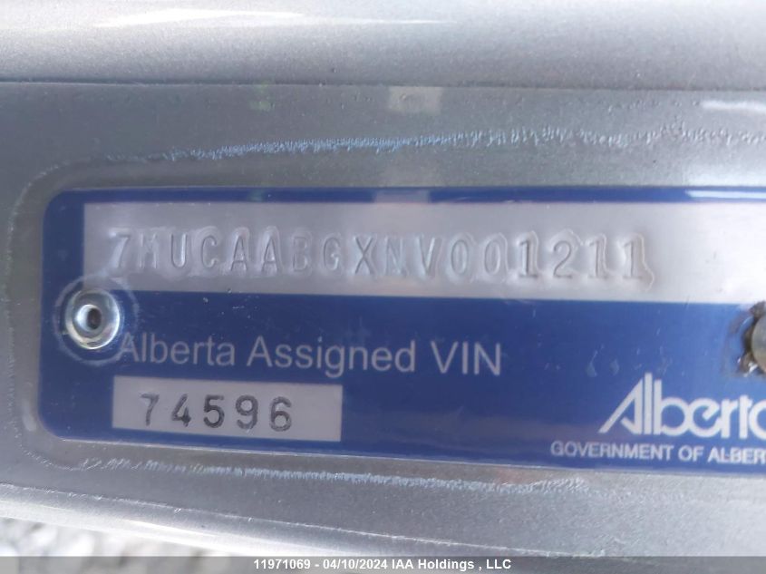 2022 Toyota Corolla Cross Le VIN: 7MUCAABGXNV001211 Lot: 11971069