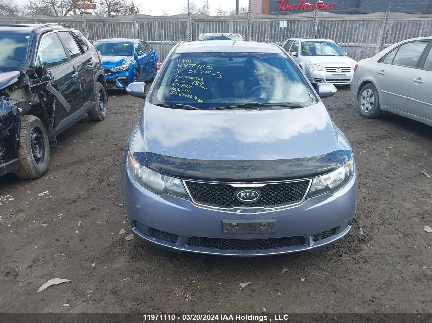 2010 Kia Forte VIN: KNAFU4A22A5057503 Lot: 11971110