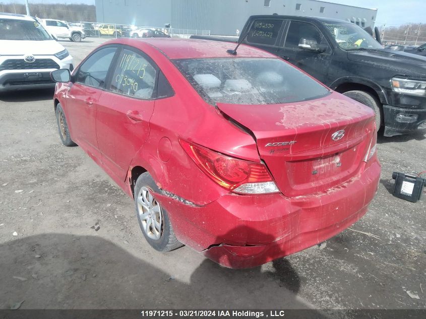 2012 Hyundai Accent Gls/Gs VIN: KMHCT4AE3CU073040 Lot: 49108264