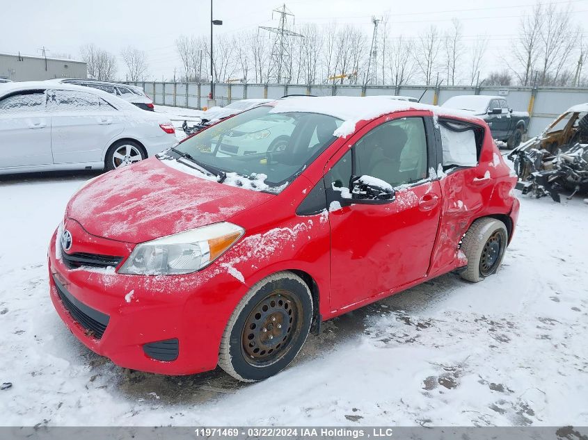 2012 Toyota Yaris VIN: JTDKTUD3XCD516875 Lot: 43813744