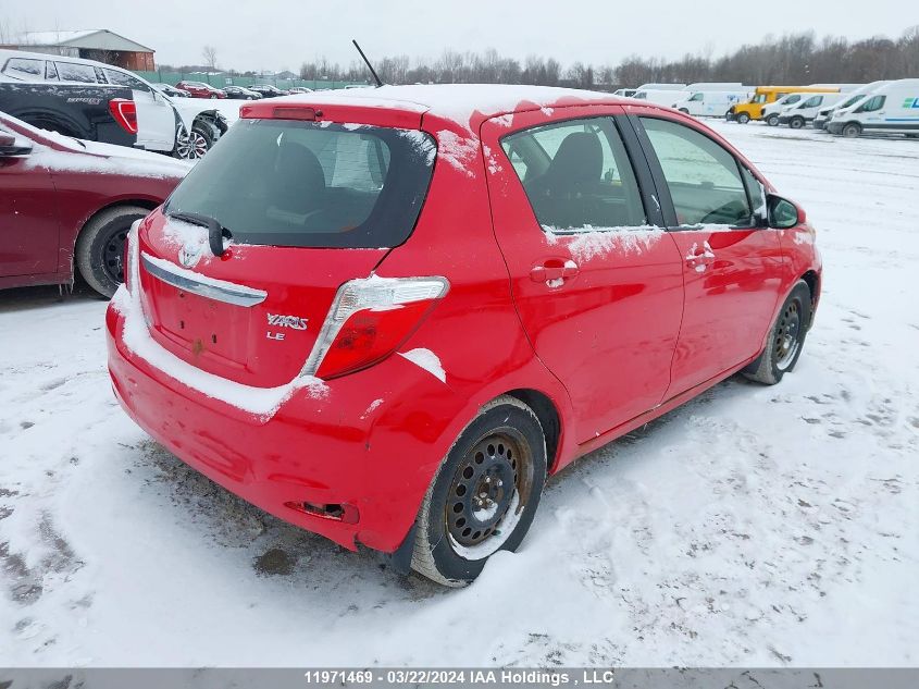 2012 Toyota Yaris VIN: JTDKTUD3XCD516875 Lot: 43813744