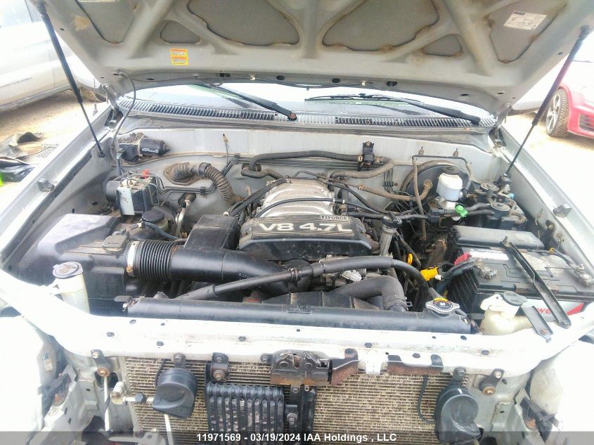 2002 Toyota Tundra Access Cab Limited VIN: 5TBBT48152S284626 Lot: 11971569