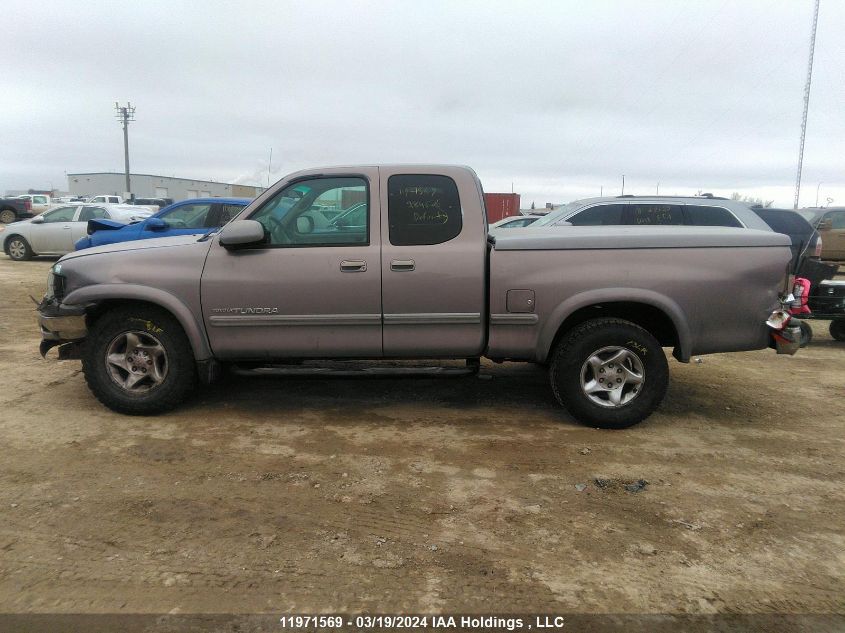 2002 Toyota Tundra Access Cab Limited VIN: 5TBBT48152S284626 Lot: 11971569