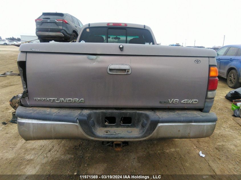 2002 Toyota Tundra Access Cab Limited VIN: 5TBBT48152S284626 Lot: 11971569