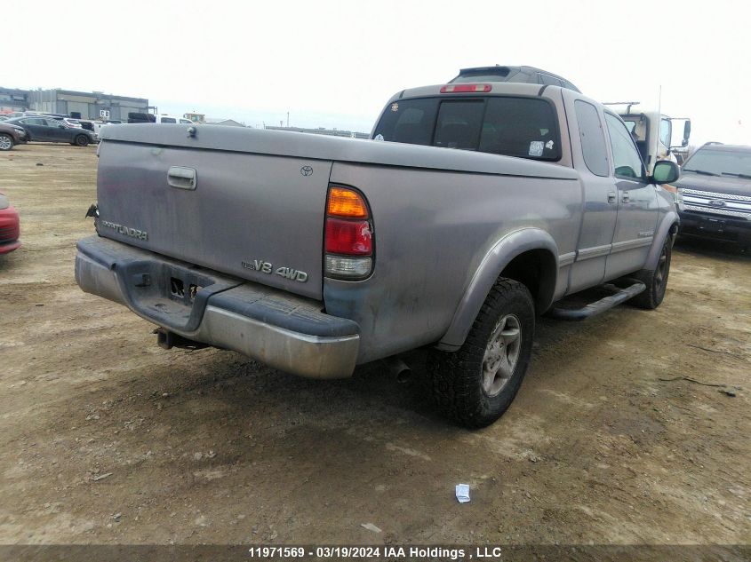 2002 Toyota Tundra Access Cab Limited VIN: 5TBBT48152S284626 Lot: 11971569