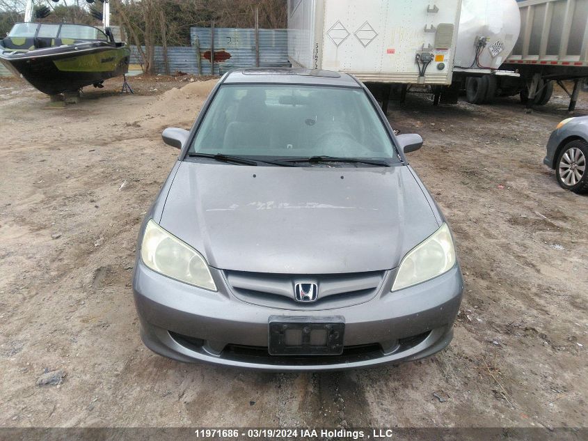 2005 Honda Civic Sdn VIN: 2HGES16625H022880 Lot: 11971686