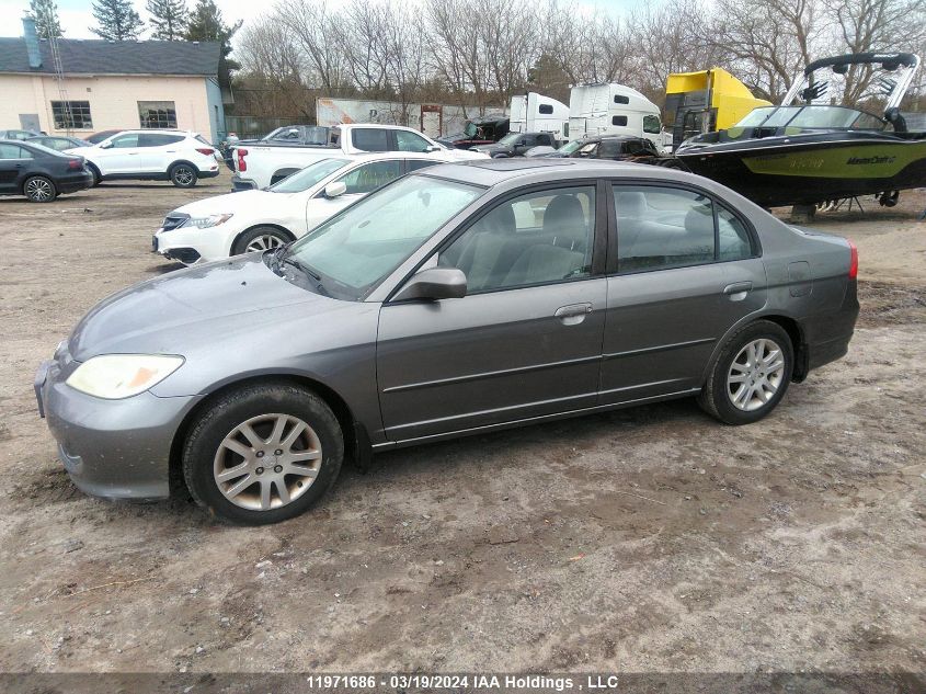 2005 Honda Civic Sdn VIN: 2HGES16625H022880 Lot: 11971686