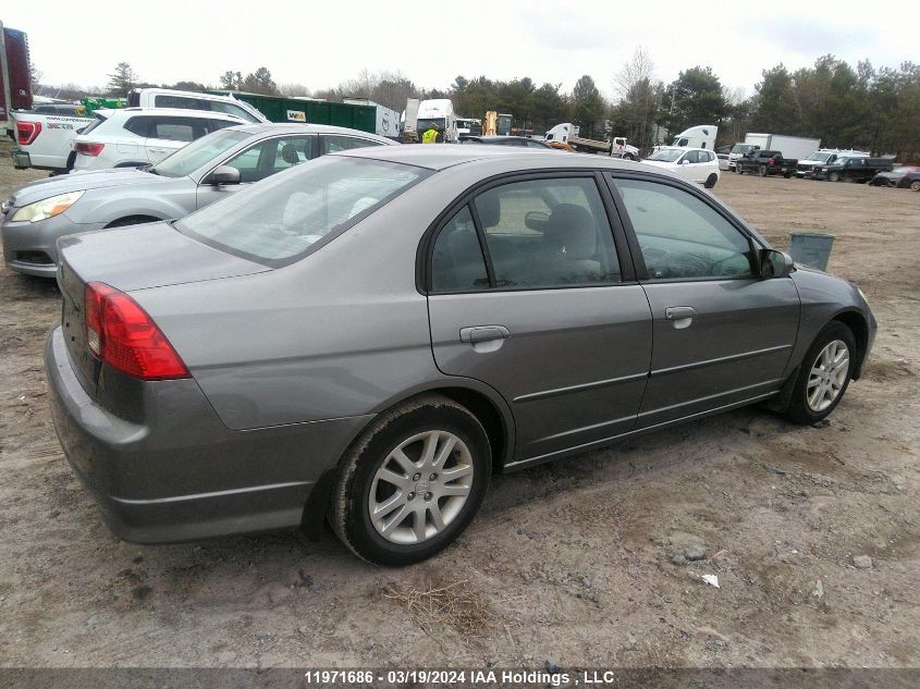 2005 Honda Civic Sdn VIN: 2HGES16625H022880 Lot: 11971686