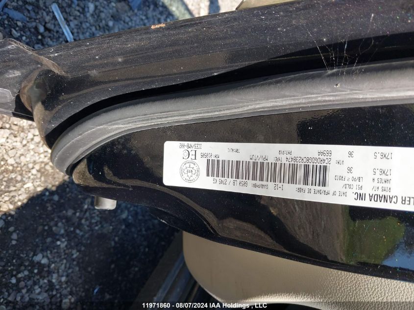 2012 Dodge Grand Caravan Crew VIN: 2C4RDGDG8CR238474 Lot: 11971860