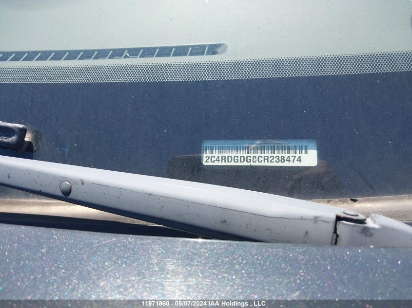 2012 Dodge Grand Caravan Crew VIN: 2C4RDGDG8CR238474 Lot: 11971860